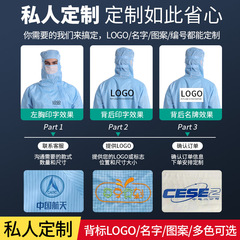 Anti-static dust-free clothing mesh protective clothing dust-proof split one-piece clothing clean work clothes food factory dust-proof clothing