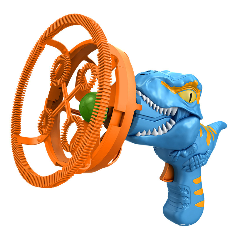 Dinosauro burbuja de verano al aire libre juguetes para niños semiautomáticos avión burbuja pistola burbuja al por mayor máquina de burbuja
