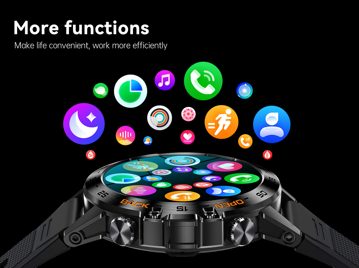 K52 Cross-border New Bluetooth call, over 100+ watch faces, sports mode, three-proof outdoor sports bracelet undefined