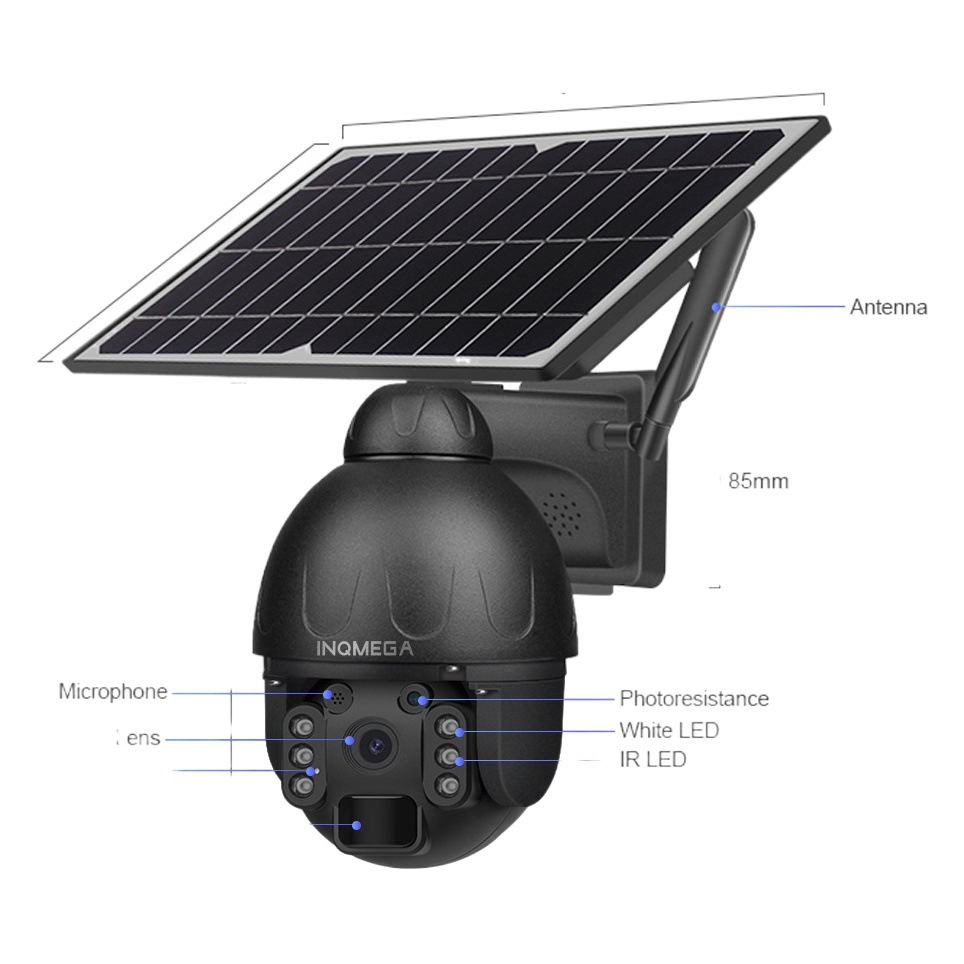 4G Cámara Solar HD 3MP a todo color de visión nocturna cámara de vigilancia inalámbrica WiFi máquina de bolas solar