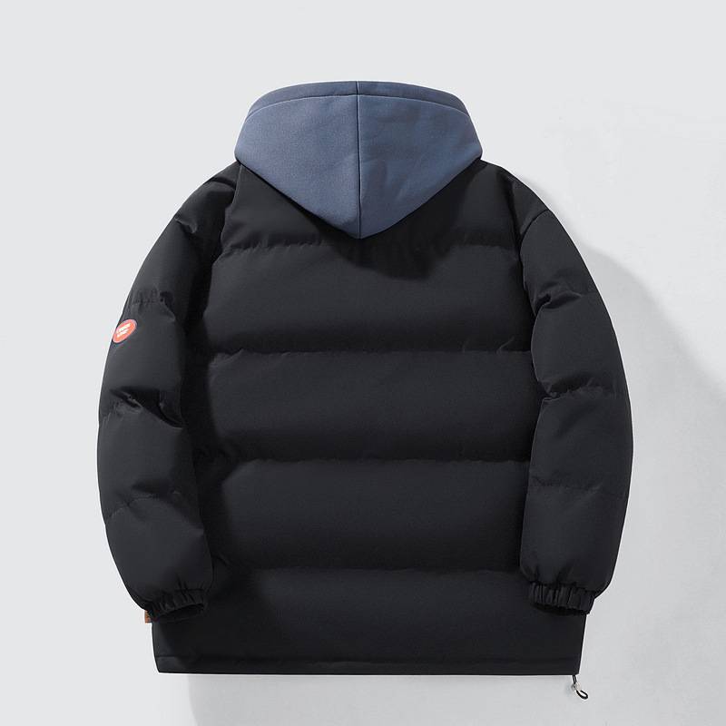 Cotton winter thickened warm bread jac fashion hooded fake two-piece men's down cotton_voghion.com