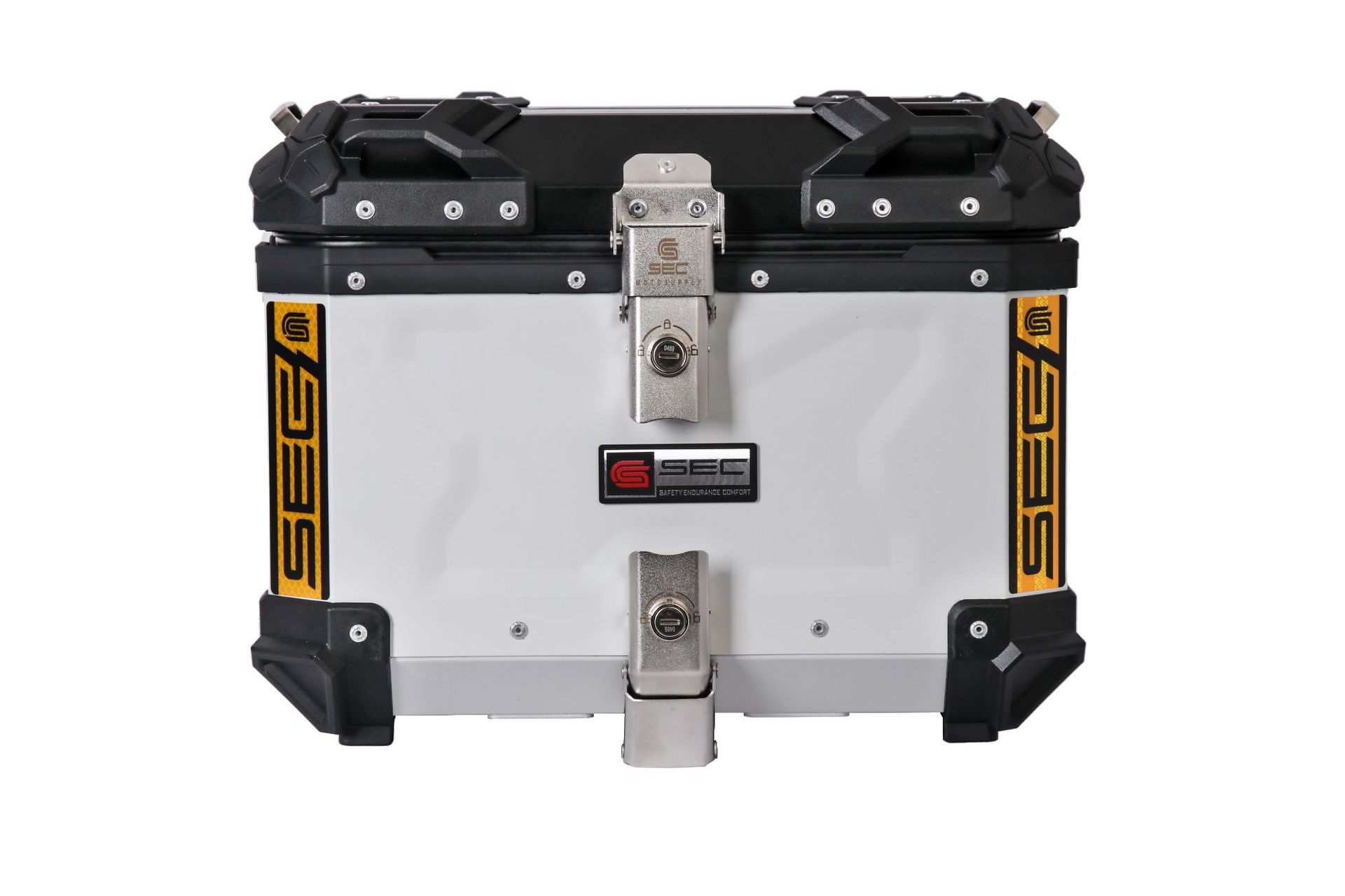 45LSEC extremo desmontaje rápido motocicleta aleación de aluminio caja trasera coche eléctrico caja lateral caja de almacenamiento impermeable