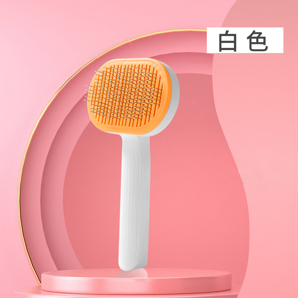 Suministros para mascotas amazon nuevo pelo flotante gato peine autolimpiante mascota aguja peine perro gato peine al por mayor