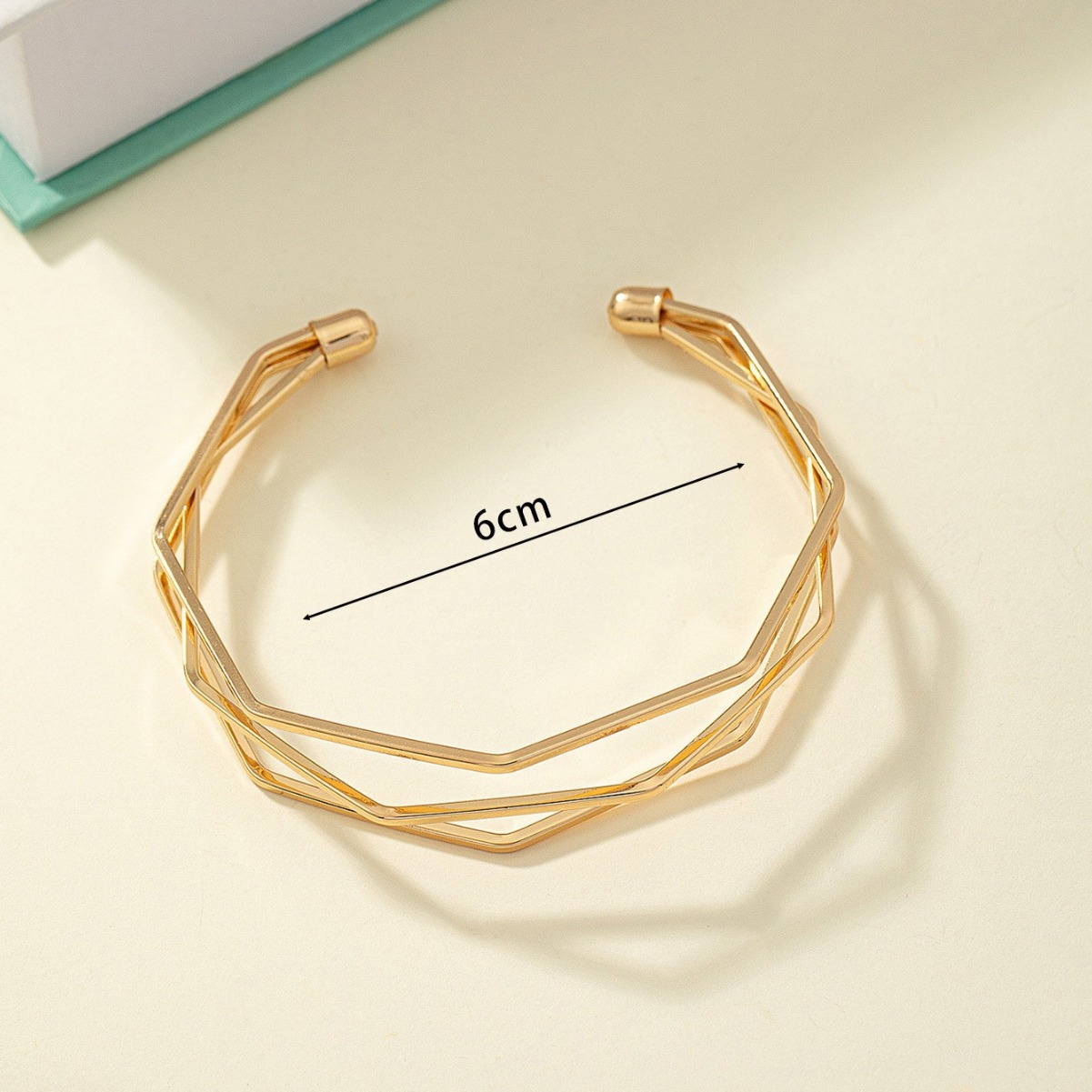 Alloy Material Simple Style Classic Style Geometric Alloy Wholesale Bangle