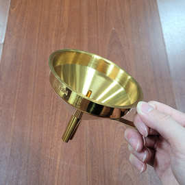 304不锈钢漏斗家用酒漏油漏酒具厨房大号宽口过滤锥形漏斗网油漏