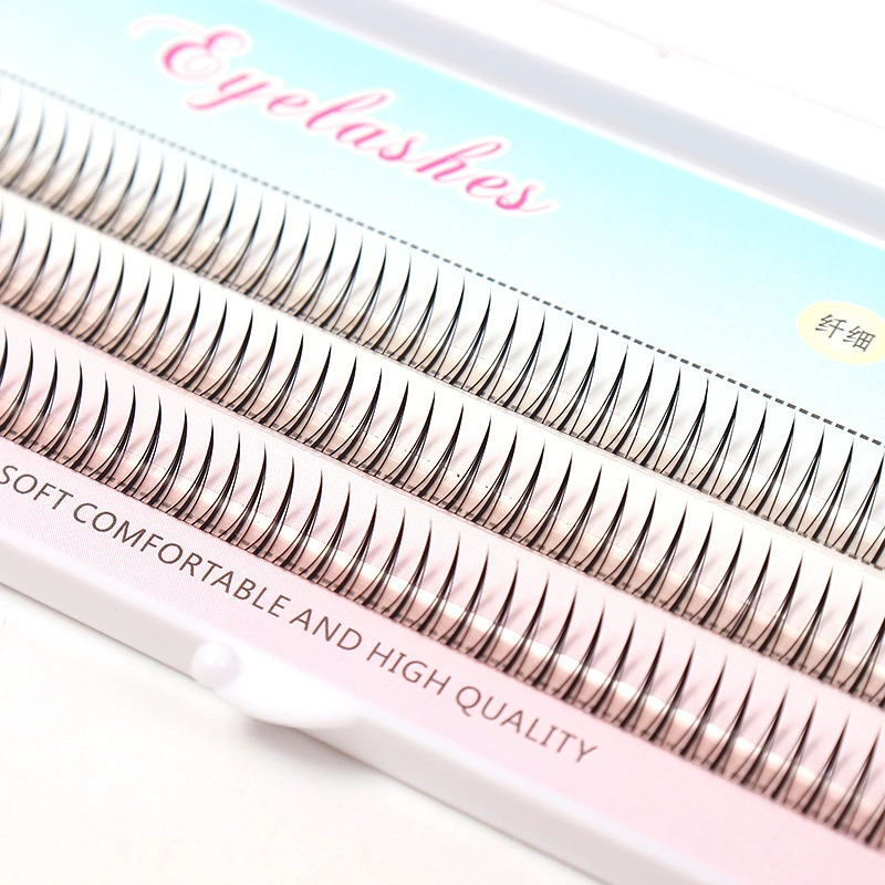 Н eyelashes false eyelashes, реалистичные кластерные пучки A-формы, 8–12 мм, черные для косплея