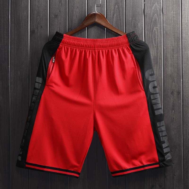 批发五分运动短裤透气健身房跑步中裤篮球裤男宽松过膝舒适训练裤|ms