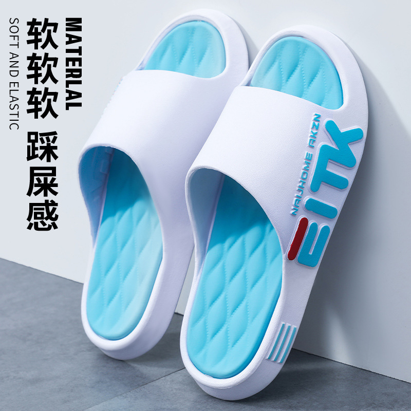 Slippers men's summer new outdoor wear non-slip thick bottom shit feeling Outdoor Sports Basketball Beach men's sandals women Slippers men's summer new outdoor wear non-slip thick bottom shit feeling Outdoor Sports Basketball Beach men's sandals women