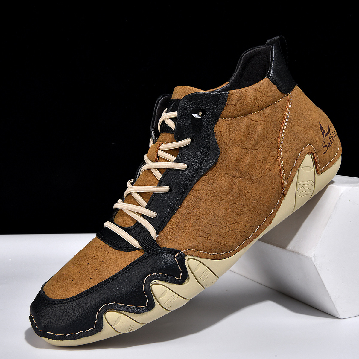 Wow, neue mittelhohe Octopus-Martin-Stiefel für Herren mit weiter Passform, geeignet für Frühling und Herbst, Outdoor-Reisen_voghion.com