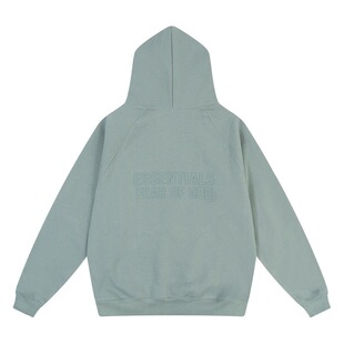 FOG ESSENTIALS High Street Толстовка с капюшоном и надписью Свитер Осенне-зимний Свободный кардиган на флисовой подкладке Пальто на молнии Куртка
