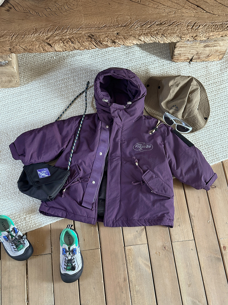 Ropa de frío para niños otoño y invierno caliente ropa infantil de plum al aire libre abrigo abrigo comercio exterior al por mayor