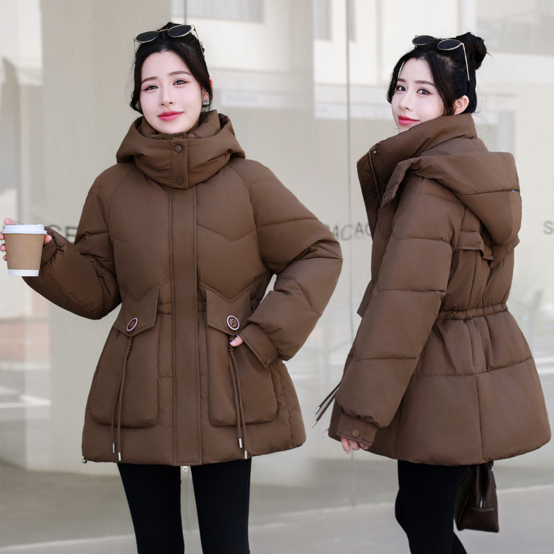 Algodón para mujeres 2024 nueva chaqueta de algodón de moda de invierno ropa de algodón larga y gruesa chaqueta de algodón para mujeres image 3