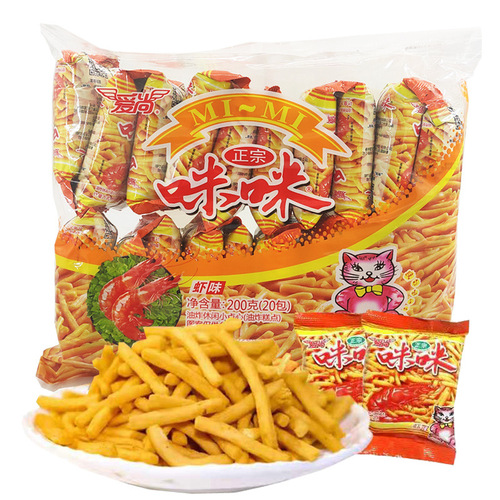 Love Shang Mi Mi Shrimp Flavor 200g 20 Pack Leisure Nostalgic Snack Food Dropshipping Wholesale Childhood Pastries