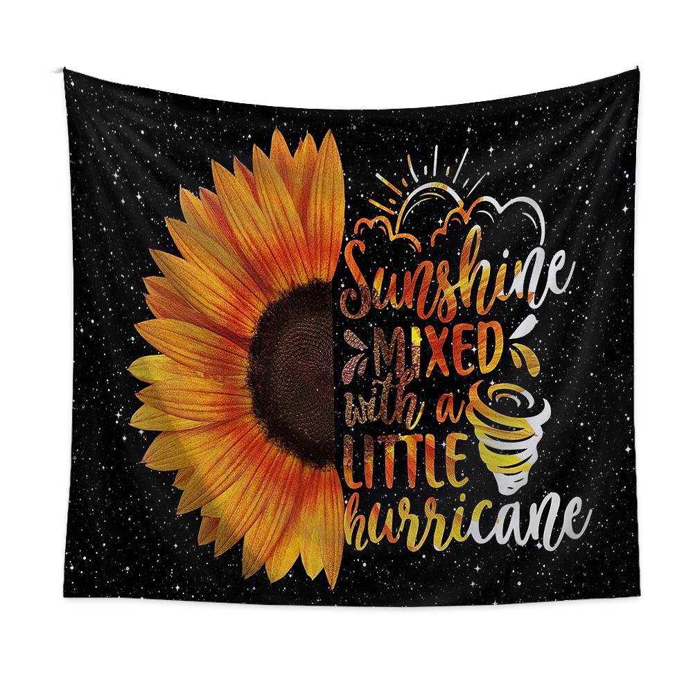 Ethnic Style Pastoral Sunflower Polyester Tapestry display picture 3