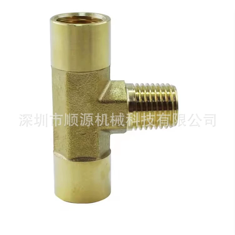 Латунь 1 балл, 2 балла, 3 балла, 4 балла, полная медь, утолщенные внутренние зубы, тройник T-тип, тройник, 6 шестигранный NPT зубной медь, тройник