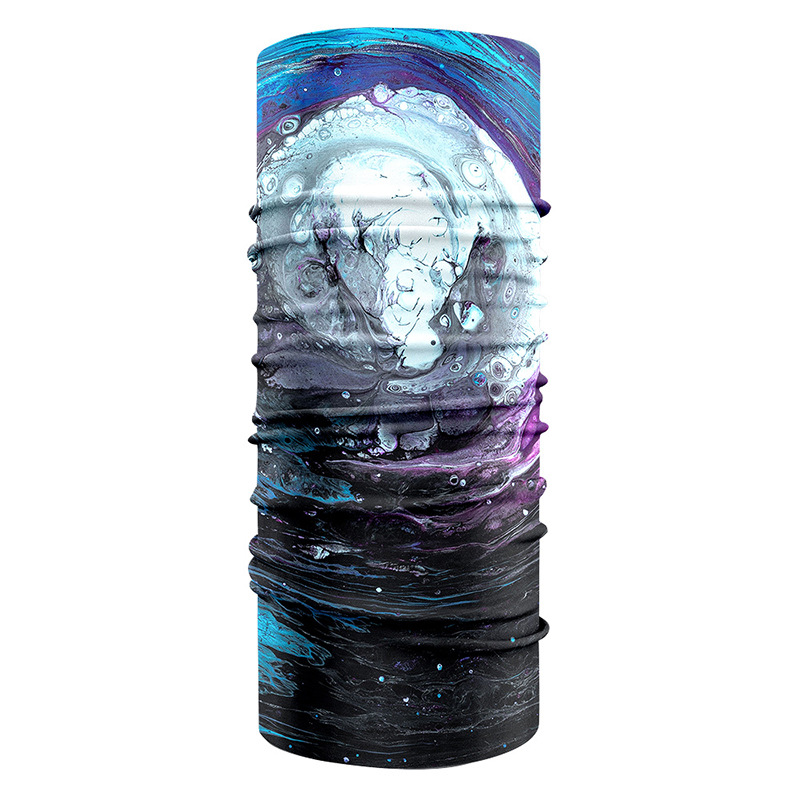 户外多功能无缝自行车防尘冰丝脖套 骑行防晒冰丝魔术头巾面罩