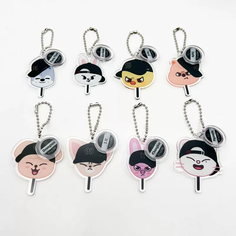 Набор из 2 подвесок в виде Cartoon Peripheral World Tour Stray Kids
