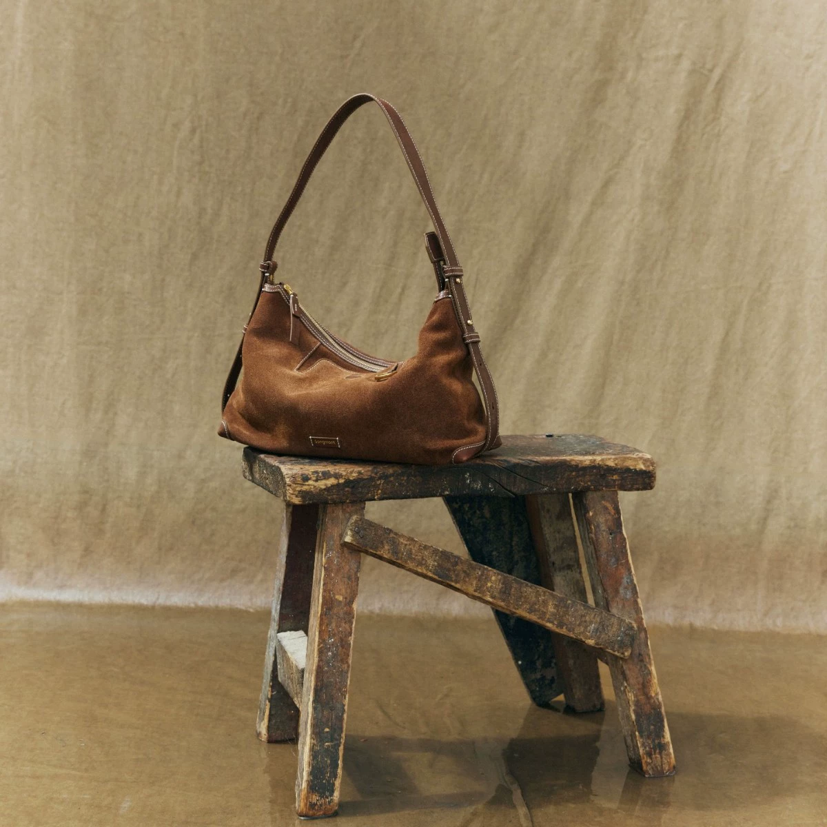 Пайковая серия Songmont под горами, глубокий HOBO, замшевый подмышечный, морской пельмень, пельмени, женская осень и зима