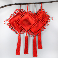 Handmade Chinese Knots 6-24 pieces Small Home Decorations for Car Interior Chinese Style Gift Hanging Ornament 