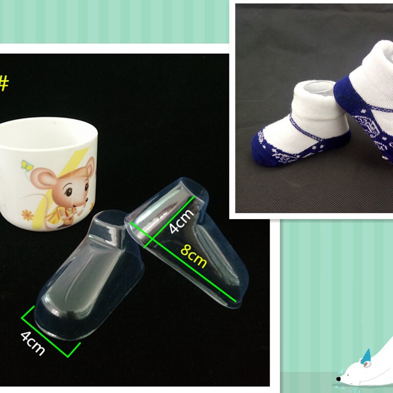 8cm baby socks small foot mold towel socks pvc blister transparent plastic foot mold socks mold socks support socks