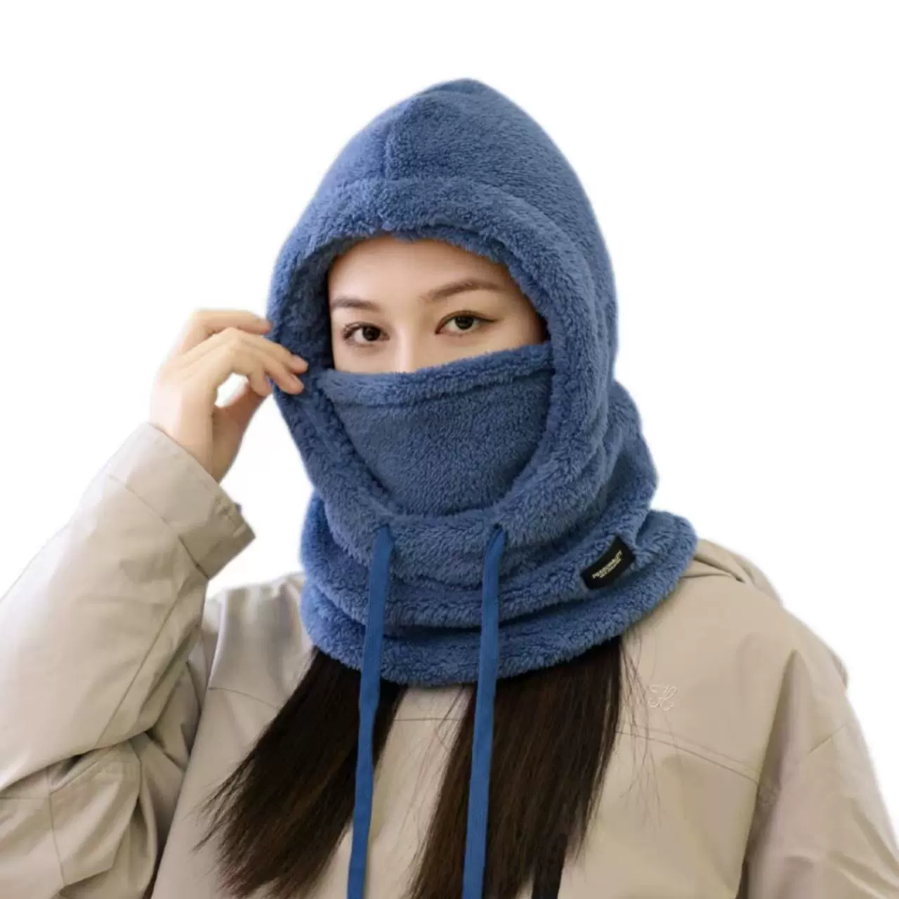Scarf, windproof keep warm medical mask with hood