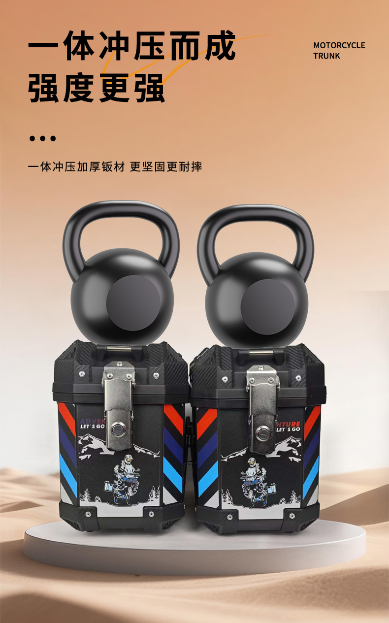 New Model of Universal Side Boxes for Electric Vehicles and Motorcycles, Large Capacity, Waterproof, Shock-Resistant, Detachable Universal Rear Side Boxes