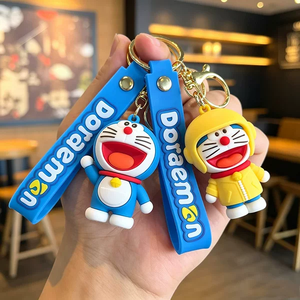 Jingle Cat Keychain Couple Backpack Pendant Creative Car Accessories Keychain Doll Deliveryman Merchandise