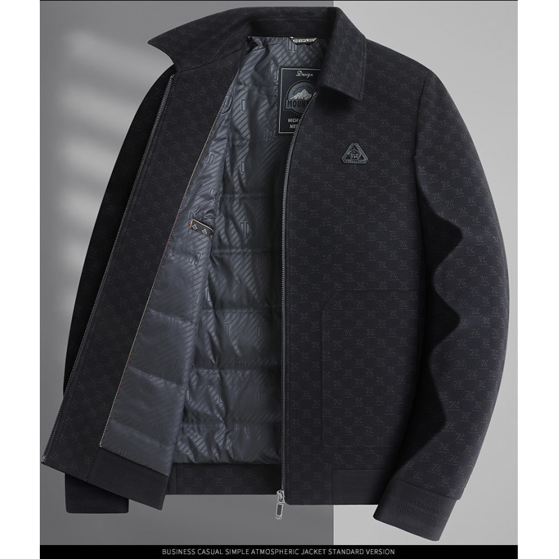Middle-Aged Men's down Jacket Dad Winter Outwear 2025 New Middle-Aged and Elderly Winter Thickeneded Lapel Short Jacket Middle-Aged Men's down Jacket Dad Winter Outwear 2025 New Middle-Aged and Elderly Winter Thickeneded Lapel Short Jacket