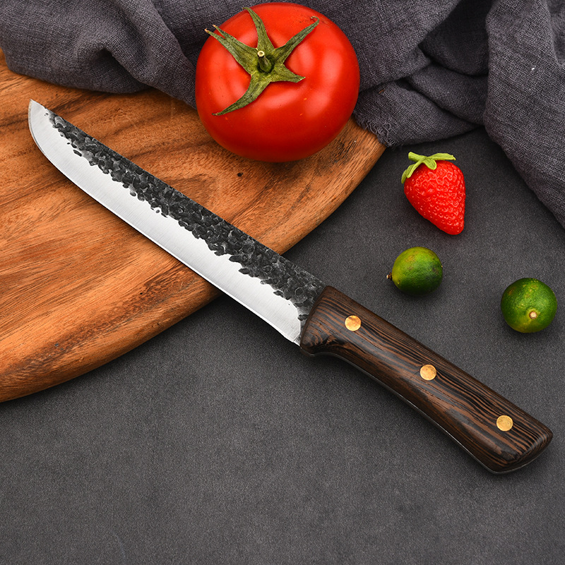 Stainless Steel Boning Knife,Hand-forged Hammered Meat Cutting Knife,Meat Joint Slaughtering Beef And Sheep Cutting Knife,Selling Meat Knife