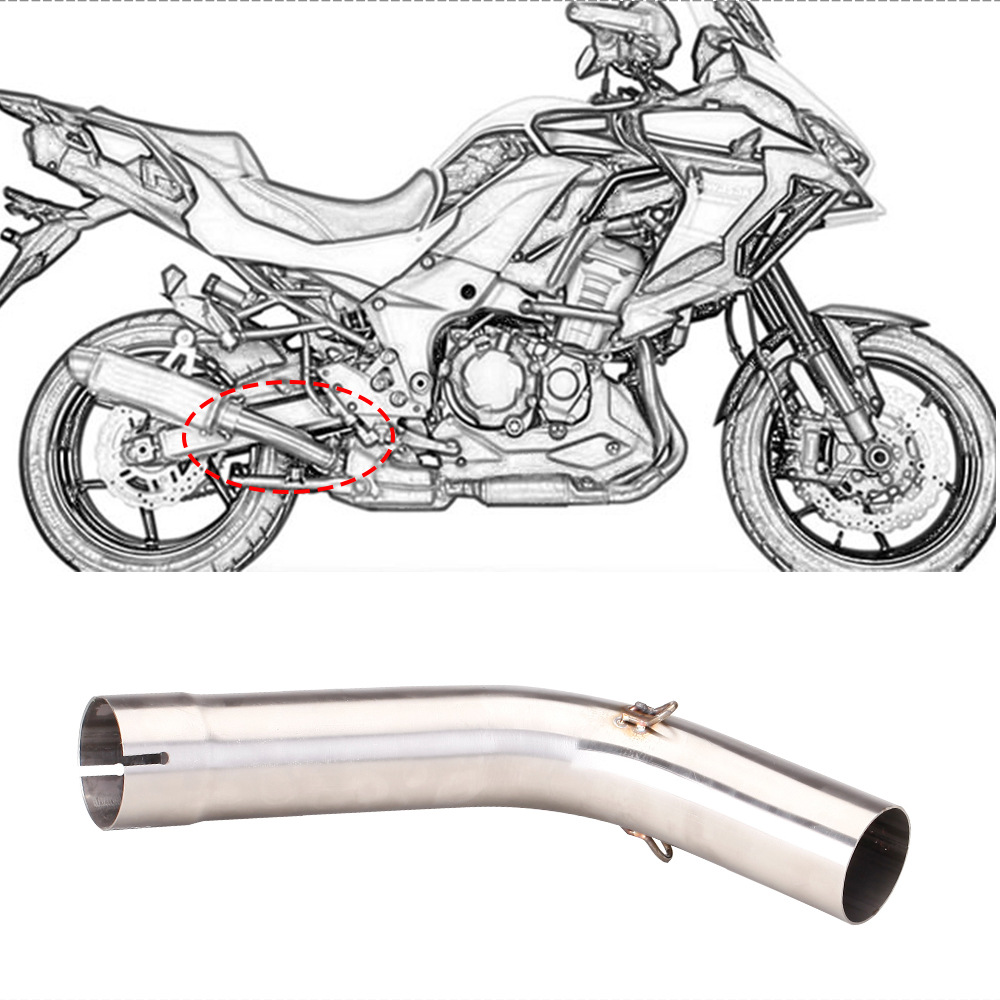 Applicable to Kawasaki beast Versys1000SE modified lightweight carbon fiber exhaust pipe set 2019-2021