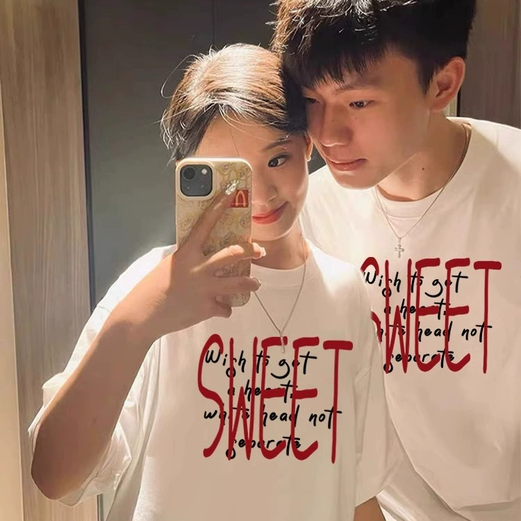 Пара с круглым вырезом из хлопка для трансграничной внешней торговли