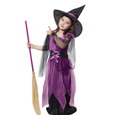 Disfraces de Halloween para niños, niñas, brujas, juegos de rol, cosplay, brujas, ropa de actuación, jardín de infantes