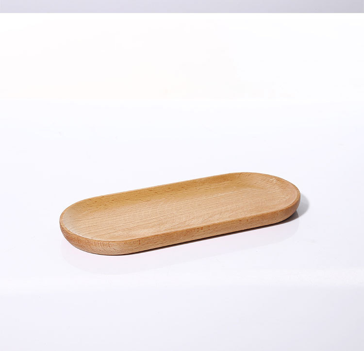 solid wood Material Oval Pattern Simple Style Style Simple Style Oval Solid Wood Jewelry Rack
