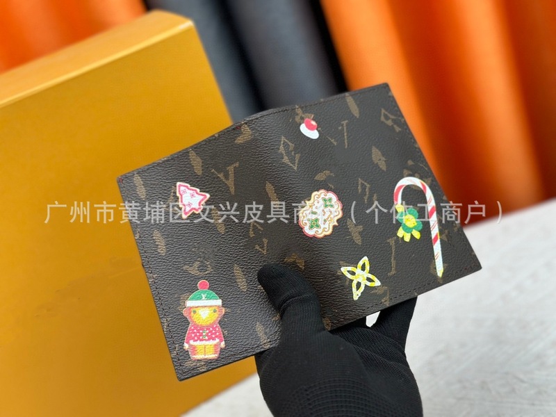 跨境外贸原版老花涂鸦护照夹经典时尚卡通印花折叠钱包证件保护套|undefined