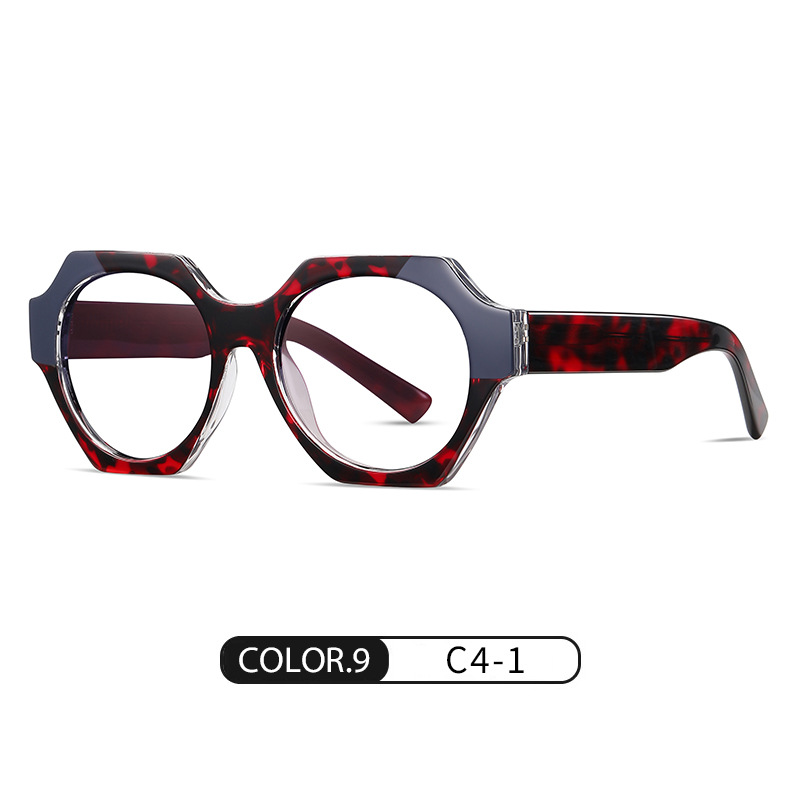 Nuevas gafas de sol polarizadas de placa S26106 Vintage polígono de placa antiazul gafas de sol de protección solar para exteriores