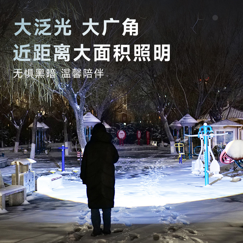 Mini linterna de luz super brillante tipo-c recargable con batería integrada con larga duración LED perlas para uso doméstico al aire libre