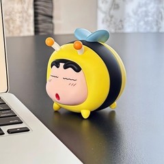 蜡笔小新蜜蜂圆胖发光手办玄关家居客厅装饰品电视柜桌面摆件创意