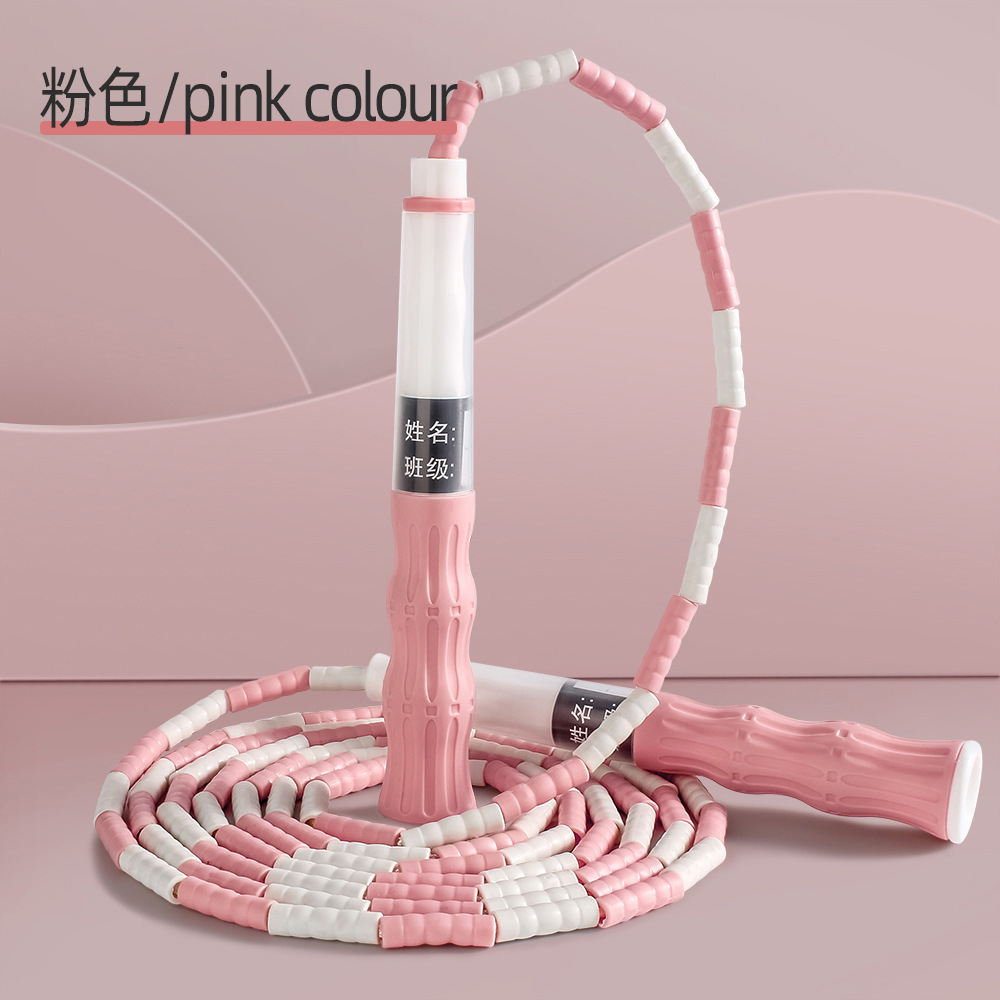 서명 단면 소프트 구슬 대나무 핑크