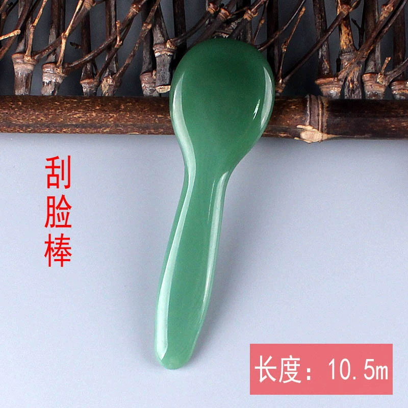 [面部脸部全身通用经络水晶拨经棒点穴笔鱼形刮脸拨筋棒玉石按摩板]
