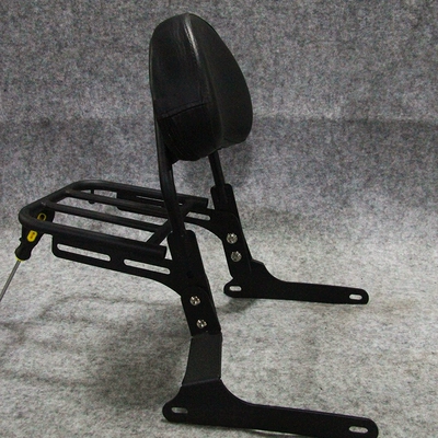 bumper folding backrest quick release | Motorcycle tail - tubular-waist-shaped-low-backrest-tubular-shelf