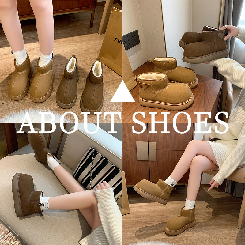 Botas de Nieve Acolchadas para Mujer de PU y Caucho Térmicas para Uso Diario image 4