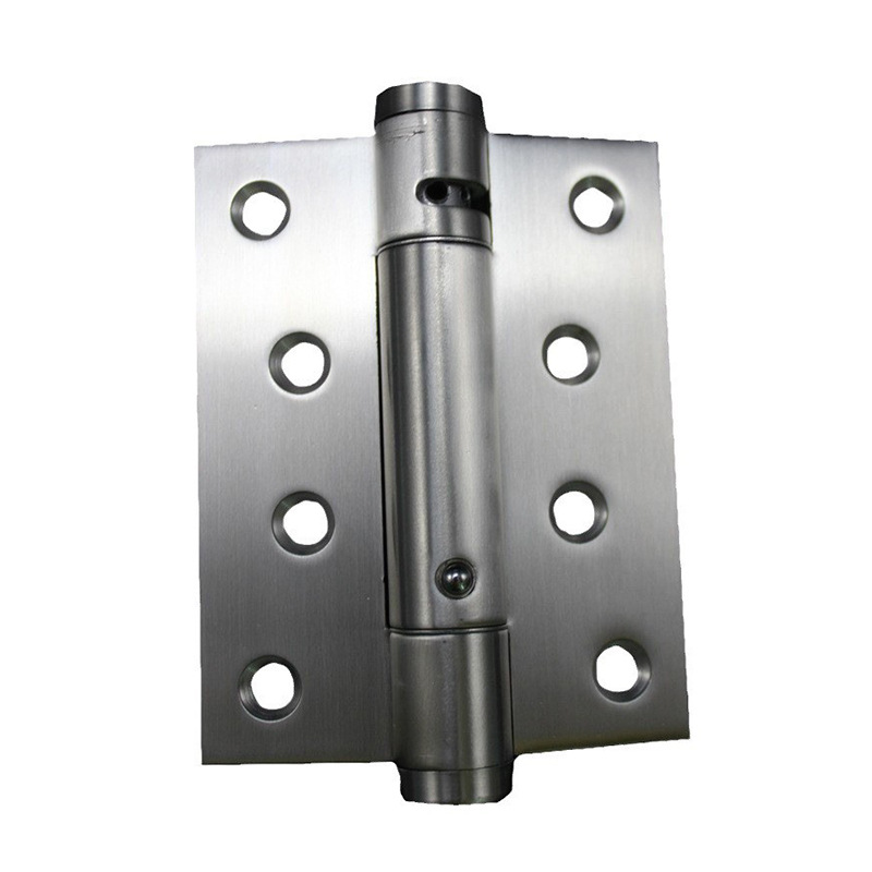 4 pulgadas y 5 pulgadas acero inoxidable resorte posicionamiento bisagra con amortiguación cerrar automáticamente bisagra de puerta invisible