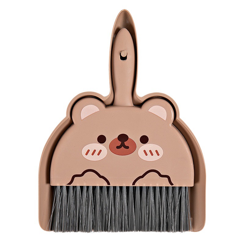 Dibujos animados recogedor escoba recogedor traje escoba cepillo de limpieza de escritorio Mini escoba pequeña combinación cepillo de mesa