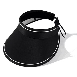New Summer Sun Protection UV Protection Sun Hat All-match Face Covering Big Eave Cycling Empty Top Foldable Internet Celebrity Women's Hat