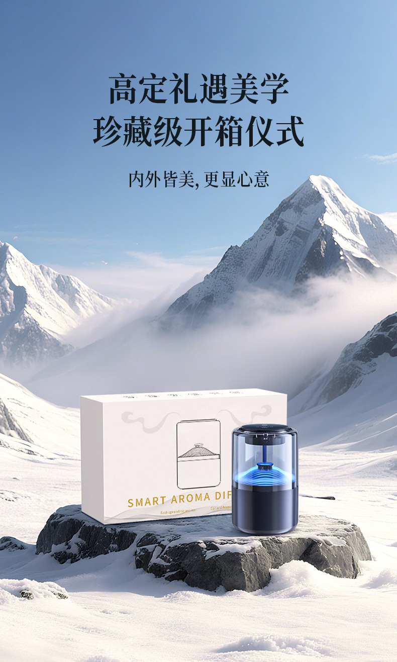 [Oem Customization] Smart Car Fragrance Diffuser Automatic Spray Car Perfume In-Car Fragrance Atomizer