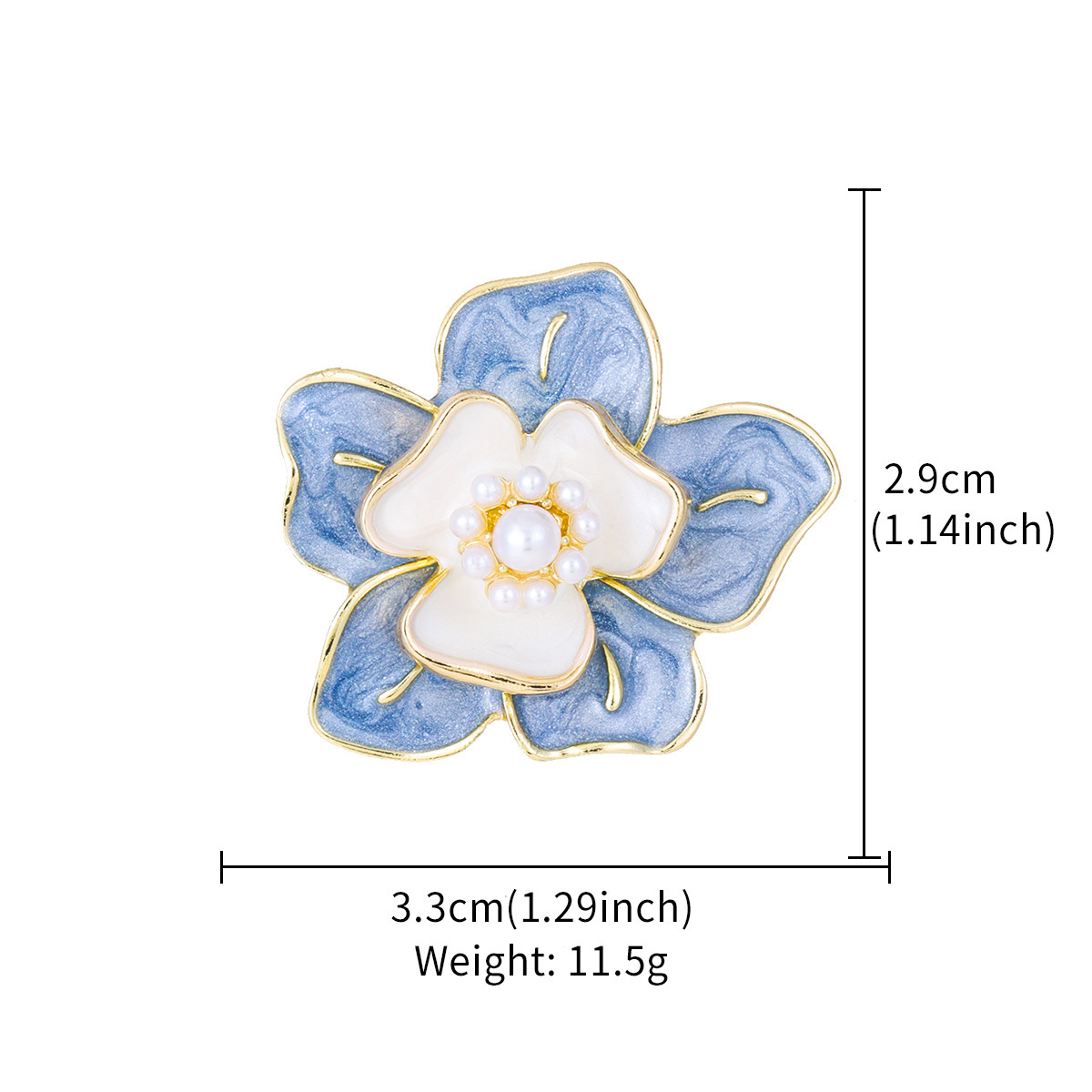 Versatile Camellia Brooch with a Small Fragrance Style, Luxurious and Elegant Enamel Painted Flower Pin, Neckline Anti-Exposure Buckle