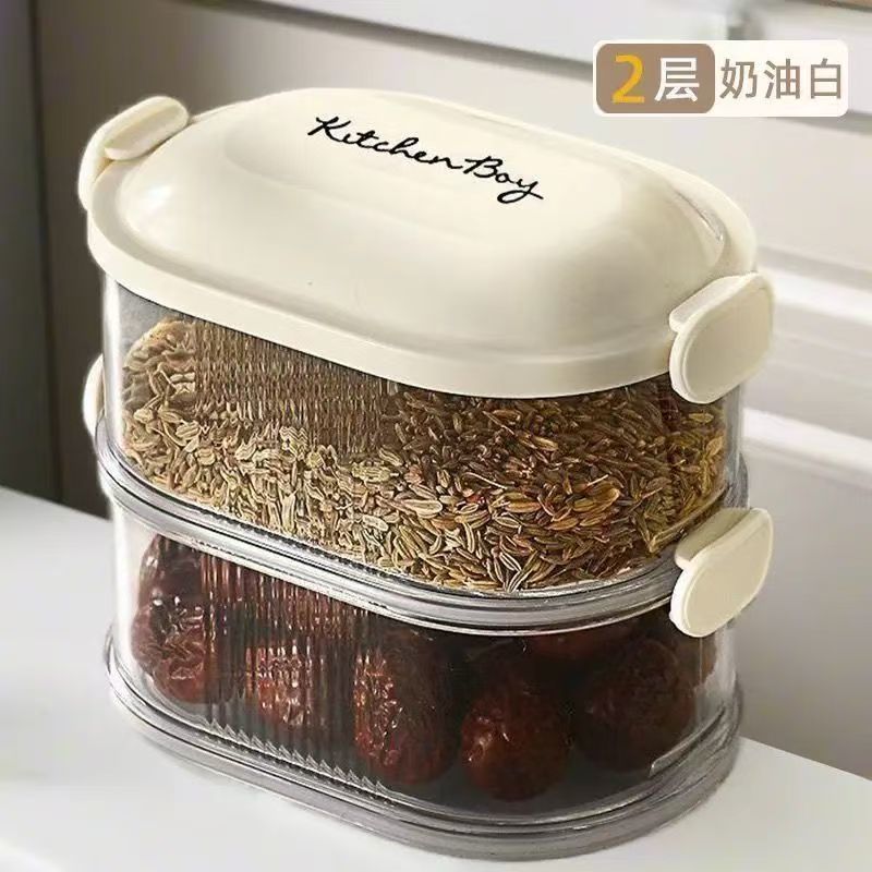&€スパイス収納ボックス調味料瓶ボックス家庭用スパイス調味料収納ボックス密封瓶キッチン収納|undefined