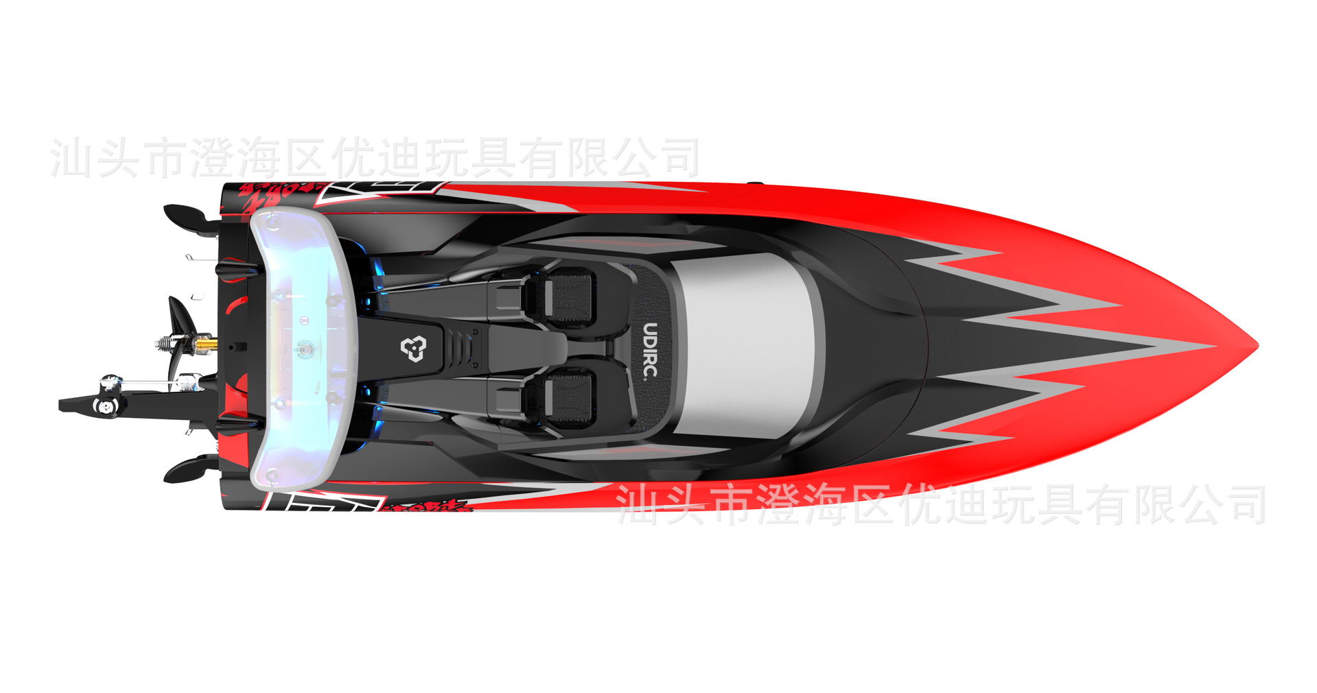 優(yōu)迪UDI017水冷高速遙控船 跨境新款 水上模型快艇