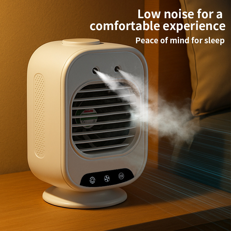 Car-mounted Portable Mini Air Conditioner Spray Fan, Office Desk‑top USB‑charged Compact Cooler For Dormitories_voghion.com