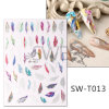 Nailing sticker wholesale INS hot ink artist dream network feathers 4 -color burn nail stickers nail